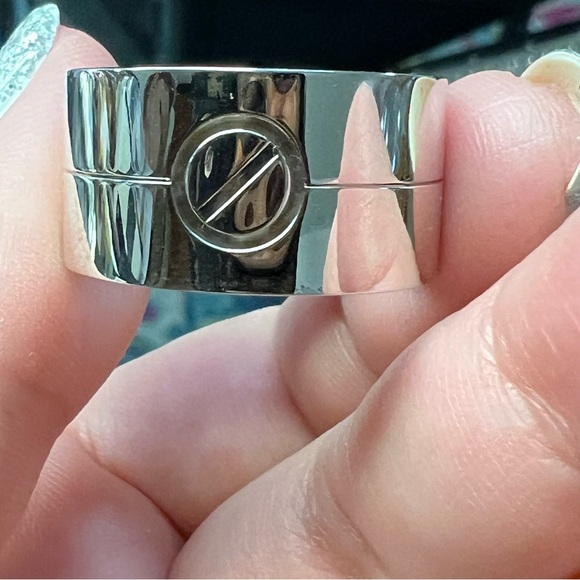 Rare Cartier Love 18 Carat White Gold Wide Band Ring - Picture 8 of 12